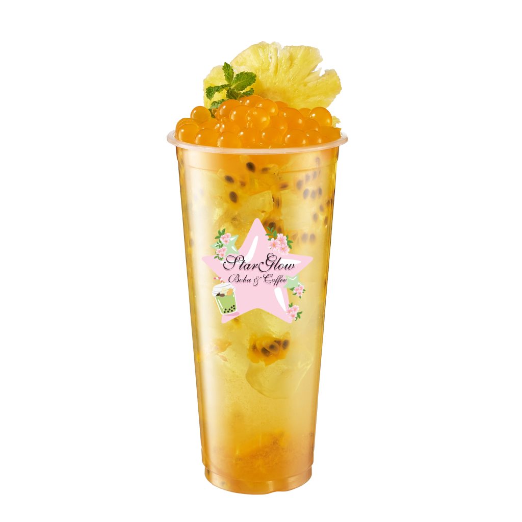 Passion Fruits Pineapple / with Passion Boba